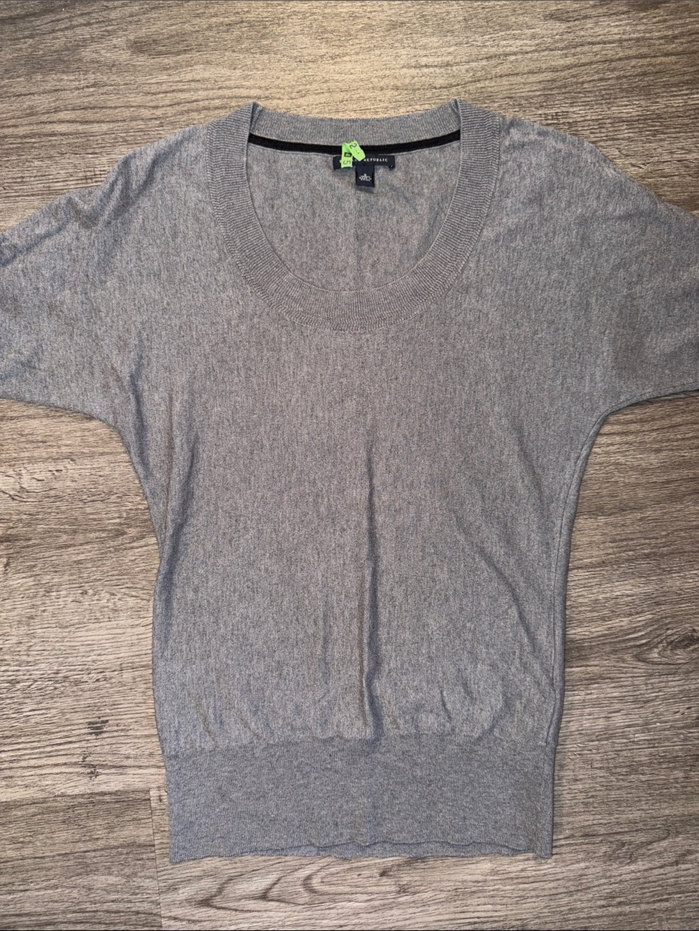 Banana Republic Gray Dolman Batwing Sleeve Wool Blend Sweater Top Small